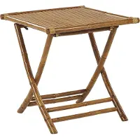 Beliani Table De Jardin En Bambou 70 X 70 Cm Molise