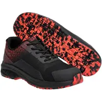 Mascot Chaussures de sécurité S3S "F1500-909" Footwear Accelerate - Noir/rouge trafic 1044