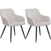 Beliani Ensemble de 2 chaises de salle à manger Beige Grey Casmalia Lumarko !