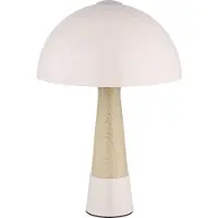 Globo Lampe de table unique Paulin Ø 25cm champagne