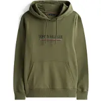 Tommy Hilfiger Sweat-shirt 'BRAND LOVE' bleu marine / olive / canneberge