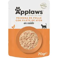 Applaws Chicken Breast And Tuna Fillet Wet Cat Food 12x70g Doré