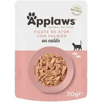 Applaws Aliment Humide Pour Chat Au Thon Et Filet De Saumon 12x70g