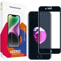 Accezz Protection d'écran en verre trempé Full Cover pour Apple iPhone SE (2022 / 2020)