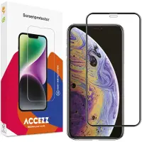 Accezz Protection d'écran en verre trempé Full Cover pour Apple iPhone 11 Pro Max / Xs Max