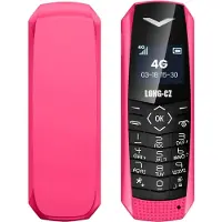 Avizar , mini-téléphone portable 4G LTE ultra-compact, autonomie de 5 heures, fuchsia