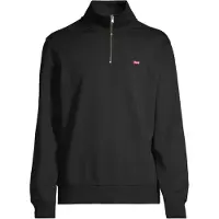 Levi's Sweat-shirt 'Original Housemark Quarter-Zip Pullover' rouge / noir / blanc