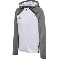 Hummel Hmllead 2.0 Zip Hoodie Femme - blanc/gris acier, Größe:XXL