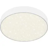 Briloner Plafonnier LED LEUCHTEN FLAME STAR, 16 W, 1600 lm, IP20, blanc, métal-plastique, Ø 21,2 cm