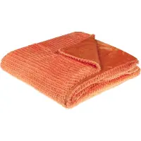 Beliani Couverture BJAS 200 x 220 cm Orange