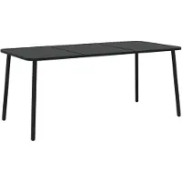 vidaXL Table de jardin anthracite 165x80x71 cm Acier