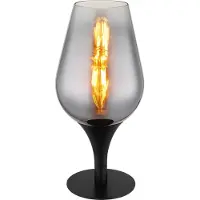 Globo Lampe de table 15552T3 LAVUS E27 40 W noir/verre