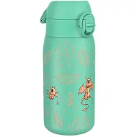 Ion8 Stainless Steel Dragons I8ss400ptdrag 400ml Water Bottle Vert