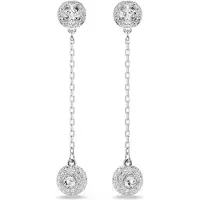 Swarovski Boucles d'oreilles 'Una' argent / transparent