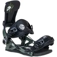 SP United Slab Me Olive Snowboard Bindings Vert XL