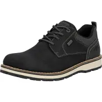 Rieker Chaussures pour hommes, élégantes, à lacets, noires, pour le quotidien