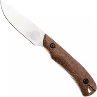 White River Knives Axiom WRSS-AXM-BNA Stonewashed Magnacut, Natural Burlap Micarta, couteau de chasse, Smith and Sons design