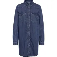 Noisy May Robe-chemise 'NEW SIGNE' bleu denim