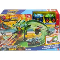 Hot Wheels Circuit de Voitures - Grande Morsure contre Rageasaur - - UneTaille - Circuit de Voitures