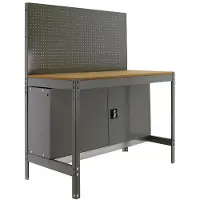 Simon Rack Etabli Simonwork Bt2 Cabinet 900 Gris/bois Gris/bois 1445x910x610 -