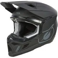 O'Neal 3SRS Solid Noir Mat Casque de Motocross Enfant Taille YL
