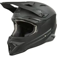O'Neal 1SRS Solid Casque de Motocross Noir Mat Taille L