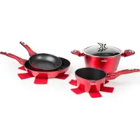 Excelsa Set 7 pièces Phoenix Aluminium Rouge