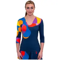 BIDI BADU Twiggy V-neck Long Sleeve T-shirt Multicolore L Femme