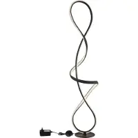 Globo Lampadaire de conception Swirl Noir