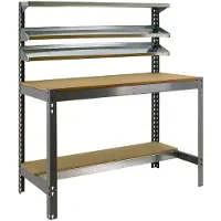 Simonwork (bancos De Trabajo) Bt1 Metal Shelf 1445x910x610 Mm Argenté