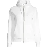 Gant pour femme. 4202588 Sweat à capuche zippé Tonal Shield blanc cassé (L), Casuel, Coton