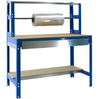 Simonwork (bancos De Trabajo) Etabli Simonwork Bt4 Box 1500 Bleu/bois Bleu/bois 1445x1510x760 -