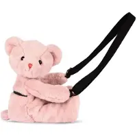 Doudou Umhängetasche Bär rosa 30cm (30 cm)