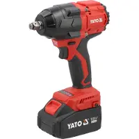 YATO Clé à chocs sans balais, 18 V, 1/2", 850 Nm, avec 2 batteries de 4 Ah