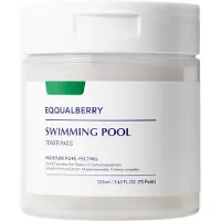 Eqqualberry Swimming Pool Toner Pads patchs exfoliants pour un effet naturel 70 pcs