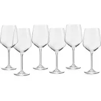 Echtwerk Verres à vin rouge, set de 6, 627 ml - Verres à vin intemporels, calices à vin, verres robustes, lavables au lave-vaisselle
