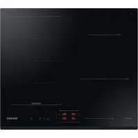 Samsung NZ64B6056GK/U2, Noir, Encastrable, 59 cm, Plaque de cuisson à induction avec zones, Vitrocéramique, 4 zones/zones