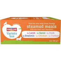 Smolke Smølke Tasty Variety Box lot de pâtées fraîchement cuites à la vapeur pour chien