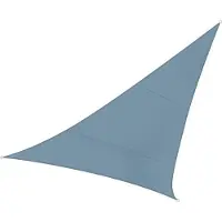 Perel Toile d'ombrage, hydrofuge, 5 x 5 x 5 m, 160 g/m², polyester, triangle, gris clair
