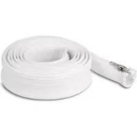 DeLOCK gaine tressée à fermeture, 2 m, 30 mm, blanche. -