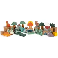 Small Foot - Houten Bouwblokken Dino, 50dlg.