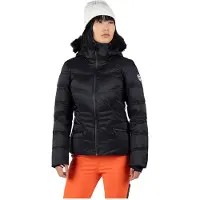 Rossignol - Veste de ski isolée en duvet naturel et PrimaLoft - W Joseray Down Jacket Black pour Femme en Nylon - Taille L - Noir