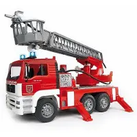 Adlibris Camion De Pompier Man Avec Échelle, Pompe À Eau Et Module Son Et Lumière