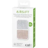 Catit Design Catit Airsift Coussin filtre anti-odeur double action 2 unités Blanc Blanc One Size