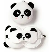 Puckator Relaxeazzz, Oreiller de voyage, Blanc, Noir