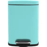 Spirella Akira Matt 5l Poubelle à pédale Matt-Aqua, Poubelle, Bleu