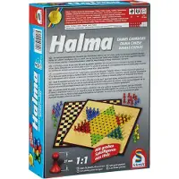 Schmidt Spiele Jeu familial de stratégie Halma avec grandes pièces 49217