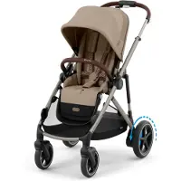 Cybex Gold Buggy e-Gazelle S Almond Beige (Taupe Frame)