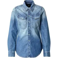 G-Star Western Slim Fit Long Sleeve Shirt Bleu L Femme