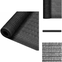 vidaXL Pare-soleil de clôture Anthracite 2x25 m HDPE 75 g/m² - Parasols & Protection solaire